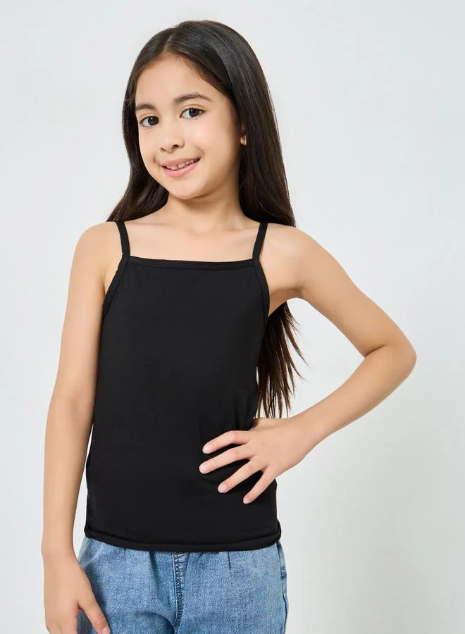 Styli Girls Cotton Solid Vest